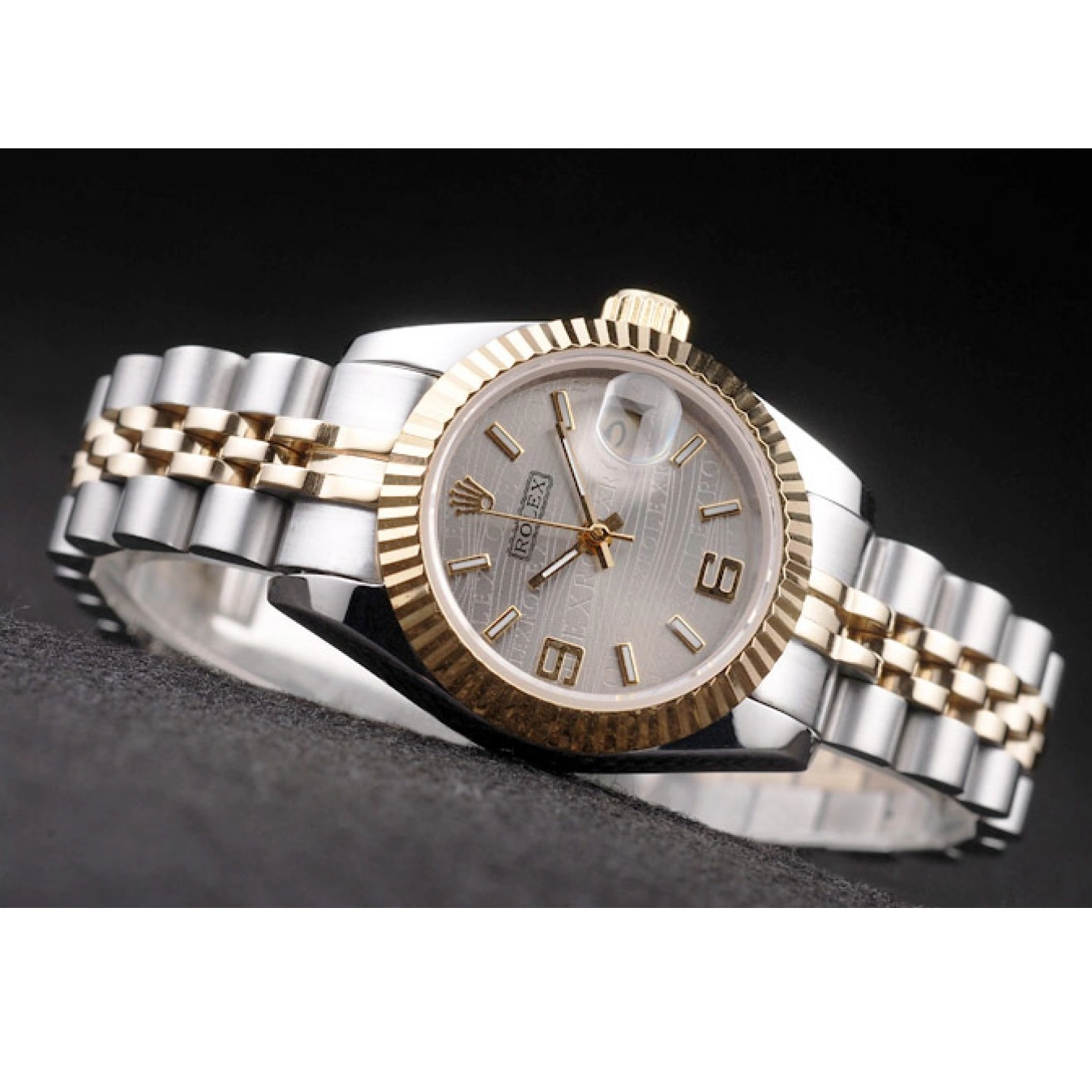 Rolex aaa copy Two Stainless Steel Yellow Plated Datejust 98078 Rolex Tone Gold 0607